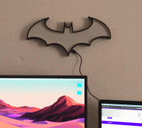 STL file BATMAN LED LIGHT LAMP 🔦・3D printing design to download・Cults