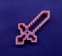 STL file minecraft sword cookie cutter - minecraft sword cookie cutter - minecraft  sword cookie cutter 🗡️・3D printing model to download・Cults
