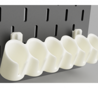 Pro Acryl paint pot holders for Ikea Skadis by Zenoku, Download free STL  model