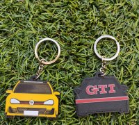 Volkswagen Golf GTI - Low Poly Miniature by Agustin Arroyo, Download free  STL model