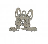 3MF file French bulldog dog keychain・3D printer design to download・Cults