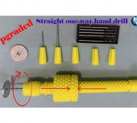 Manual Hand Drill, 3D CAD Model Library