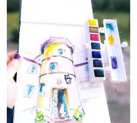 STL file Portable Watercolor Paint Box 🎨・3D printing template to  download・Cults