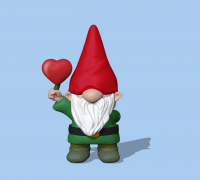 STL file VALENTINE GNOME with Heart - Crex・3D printer model to  download・Cults