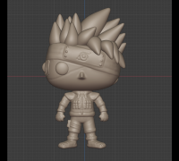 STL file Kakashi- Naruto- FunkoPop 🤓・3D printable model to download・Cults