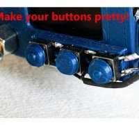 Free STL file Square Flip-up Button Cover 🟪・3D printer design to