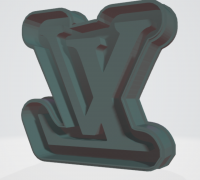 Emboss Stamp Louis Vuitton STL - Cookie Cutter STL Store - Design Optimized