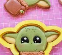 STL file BABY YODA COOKIE CUTTER・3D print design to download・Cults