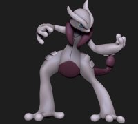 STL file Pokemon Mewtwo Mega Evolution 🐉・3D printer model to download・Cults