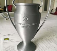 Official UEFA Champions League 3D Mini Replica Trophy Autograph