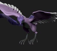 OBJ file Pokemon - Zapdos(with cuts and as a whole) 🐉・3D printable model  to download・Cults