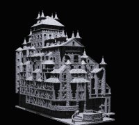 Maquette 3D le chateau fort - Sassi
