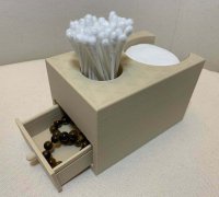 q tip and cotton pad holders 3D Models to Print - yeggi