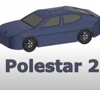 Polestar 2 Cupholder and Armrest by Gadeberg, Download free STL model