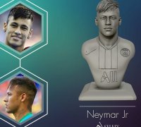 Neymar Head Figure cheapest 3D Printed