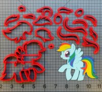 my little pony spike cookie cutter 3D print model 
