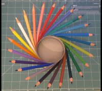 STL file crayola 100 organizer 💯・3D printing model to download