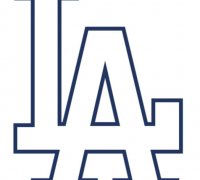 LA Dodgers logo by aboyandhisblob, Download free STL model