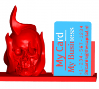 Skulls Halloween Prop Skull Busines Card Holder 