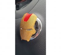Free STL file Car Engine Start Button Cover Iron Man 🚗・3D