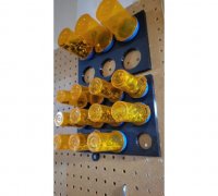 Pill Bottle Rack (Walgreens 32mm) by MrFlippant, Download free STL model