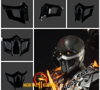 STL file Noob saibot mask mortal combat 🦸・Design to download and