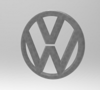 STL file VW Logo 👽・Template to download and 3D print・Cults