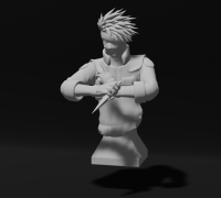 3D file Kakashi - Naruto Fanart 💬・3D printing design to download・Cults