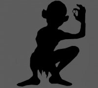 Smeagol - Gollum - O Senhor Dos Anéis (lotr) - Impressão 3d