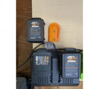 Worx 20V power share battery (EU) holder by GlenHO, Download free STL  model