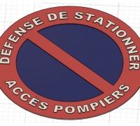 Panneau Défense de stationner - Accès pompiers