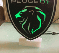 Free STL file Peugeot Auto Logo Leon 2 , key ring - pendant