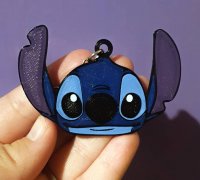 STL file Stitch and Angel keychain 👼・3D printer design to