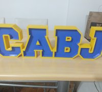 STL file Boca Juniors Table Lamp・3D printer design to download・Cults