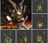 Emperor Shao Kahn samurai helmet for face from Mortal Kombat 11 | 3D Print  Model