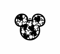STL file Mickey Mouse keychain 🐁・3D printable design to download・Cults