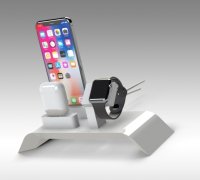 STL file MagSafe Stand iPhone + Apple Watch + AirPods 📱・3D printing design  to download・Cults