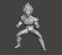 Free STL file Vegeta Final Flash 👽・Object to download and to 3D