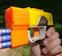 STL file Simple Nerf Gun for Rival Ammunition 🔫・3D printable model to  download・Cults