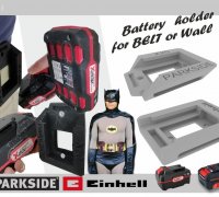 STL file Parkside 20V battery belt carrier 🔋・Design to download and 3D  print・Cults