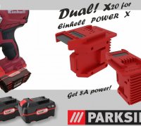 Archivo STL gratis Parkside x20 a EINHELL 18v powerX 🔧・Diseño