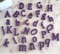 STL file Stamp Set ABC Pixel Letters Alphabet Alphabet Numbers