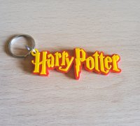 STL file Harry Potter keychain set for 1 or 2 colors 🗝️・3D