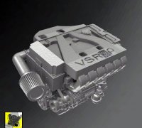 CLASSIC Volkswagen ENGINE, 3D CAD Model Library