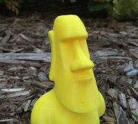 Easter Island moai by Dav3d, Download free STL model