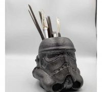3D Printed Star Wars Storm Trooper Pen & Ring Holder 