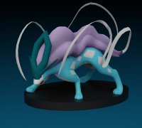 Pokemon Entei Suicune Raikou Pokebal 3D model 3D printable