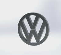 volkswagen logo 3D Models to Print - yeggi