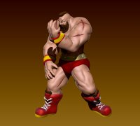 Zangief for 3D Print, 1/6 Scale Statue - ZBrushCentral