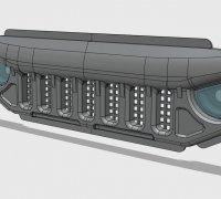 STL-Datei Jeep Grill Schlüsselanhänger Dongle ⏰ kostenlos・3D-druckbare  Vorlage zum herunterladen・Cults